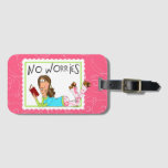 No Worries Luggage Tag at Zazzle
