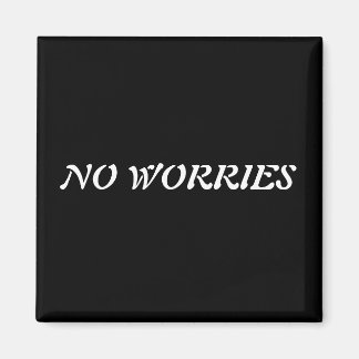 NO WORRIES magnet