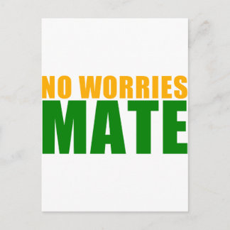 no worries mate postcard