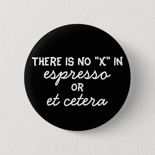 No "X" in Espresso Button (Front)