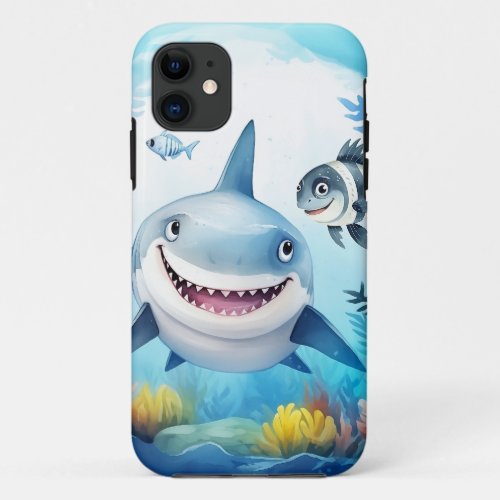 Noa the Shark and Casper Her Best Fish Friend iPhone 11 Case