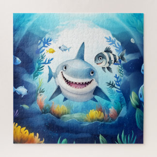 Noa the Shark and Casper, Her Best Fish Friend Jigsaw Puzzle