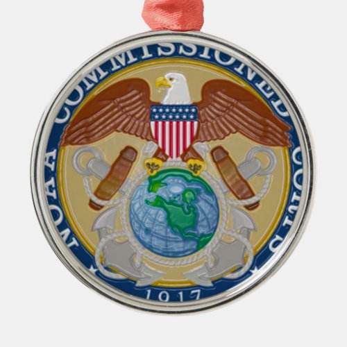 NOAA Commissioned Corps seal Metal Ornament