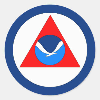 NOAA Flag Classic Round Sticker