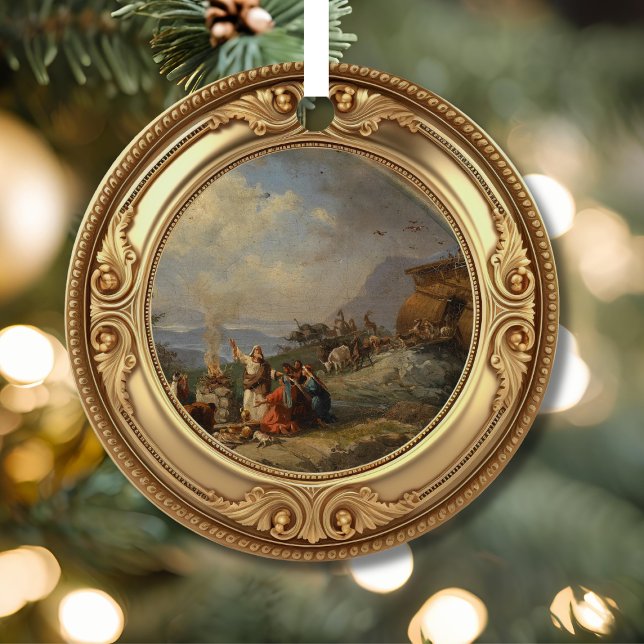 Noah and the Ark Advent Jesse Tree Metal Ornament (Creator Uploaded)
