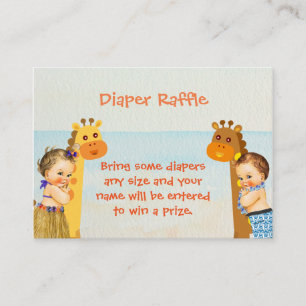 Noah Arks Baby Shower Diaper Raffle Insert