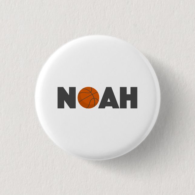 Noah Basketball Button (Front)
