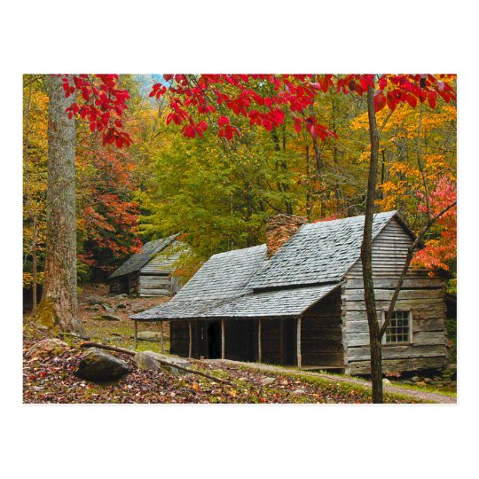 Noah "Bud" Ogle Cabin in the Smokies Postcard | Zazzle.com