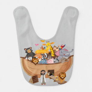 Noah Built An Ark Baby Bib