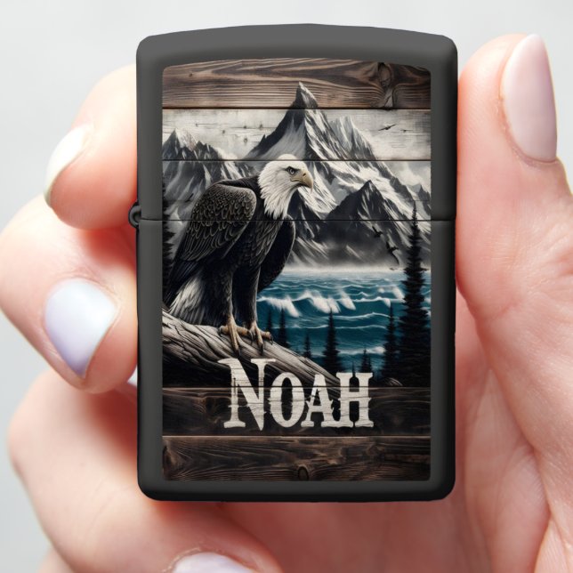 Noah Eagle's Mountain View Zippo Lighter (In Hand)