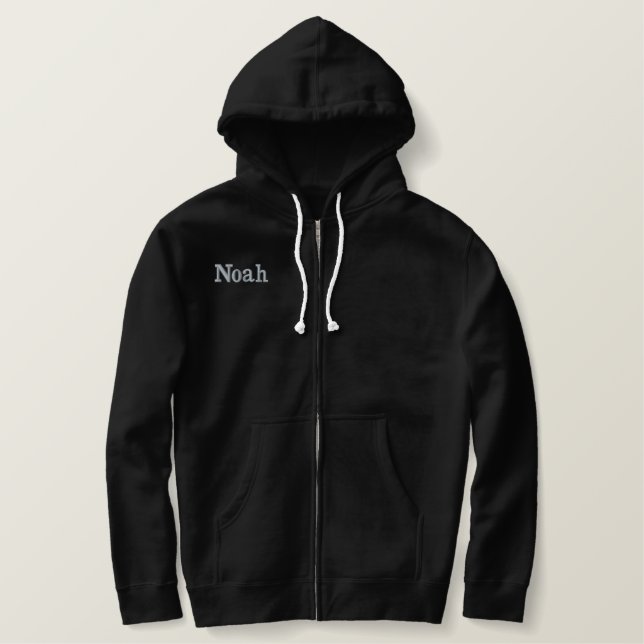 Noah Embroidered Mans Name, Hoodie (Design Front)