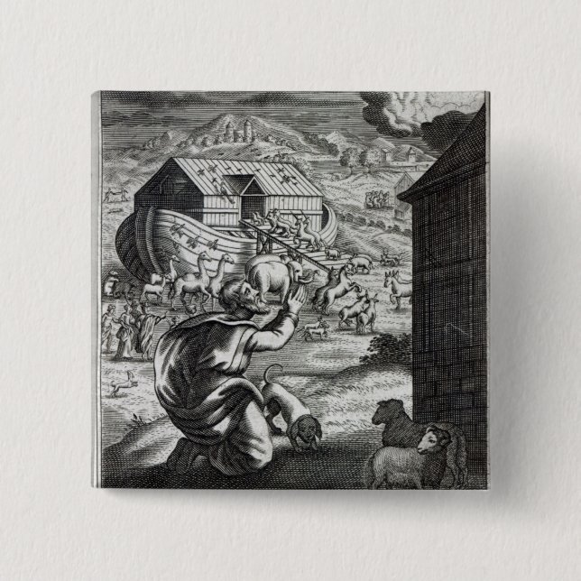 Noah entreth the Ark Button (Front)