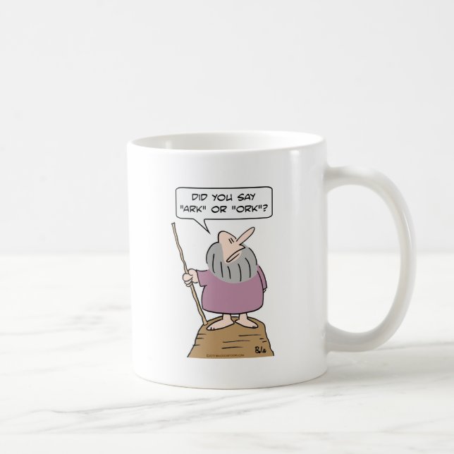 noah god ark ork bible flood coffee mug (Right)