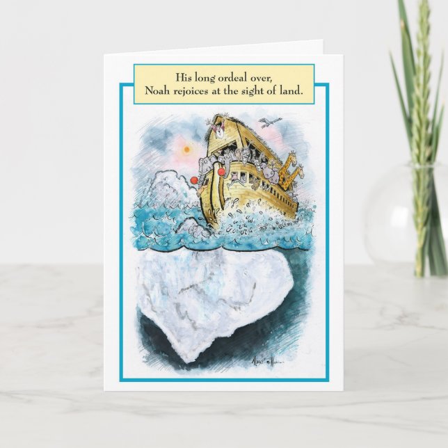 Noah Iceberg Biblical Birthday Card (Front)
