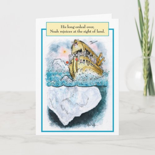 Noah Iceberg Biblical Birthday Card