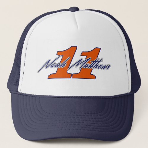 Noah Matthews _ 11 Navy Trucker Hat