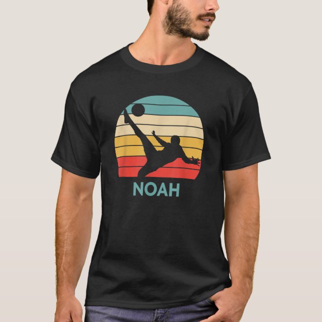 Noah Name Gift Personalized Soccer T-Shirt (Front)