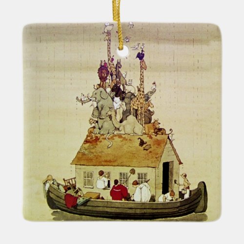 Noahs Ark by W Heath Robinson Ceramic Ornament