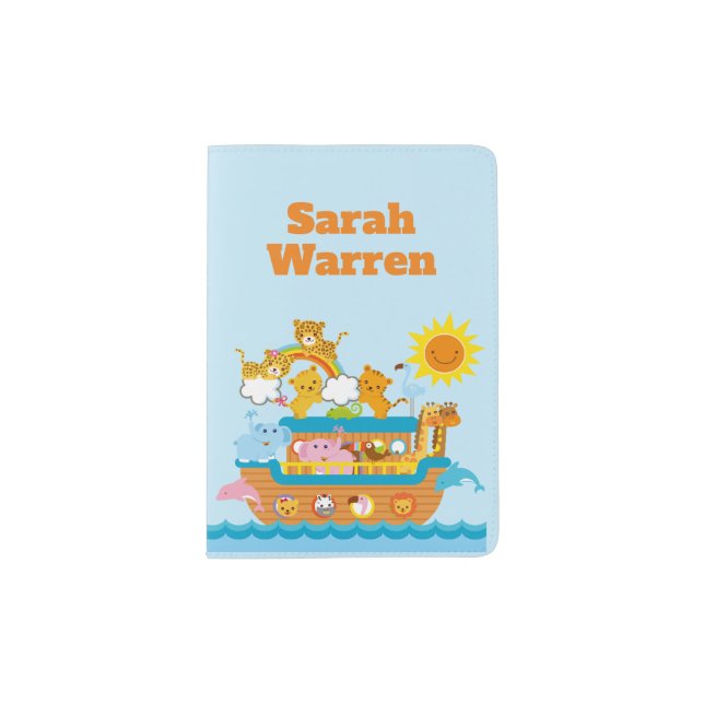 Noah’s Ark Personnalised Passport Holder (Front)