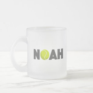 Noah Tennis Frosted Glass Coffee Mug