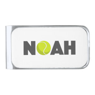 Noah Tennis Silver Finish Money Clip
