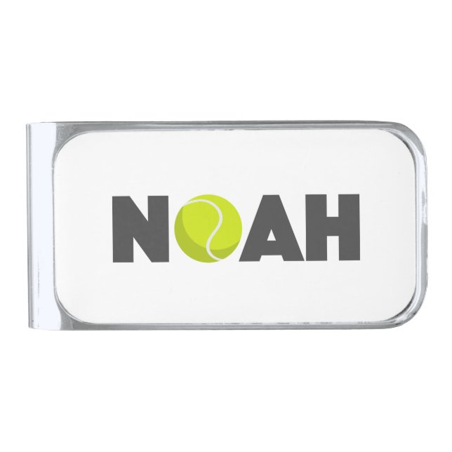 Noah Tennis Silver Finish Money Clip (Front)