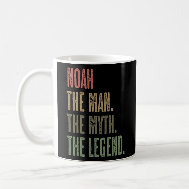 NOAH the Man the Myth the LEGEND FUNNY Mens Boys Coffee Mug (Left)