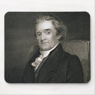 Noah Webster (1758-1843) engraved by Frederick W. Mouse Pad
