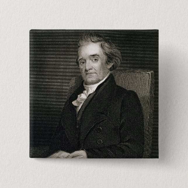 Noah Webster (1758-1843) engraved by Frederick W. Pinback Button (Front)