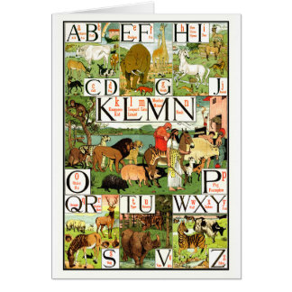 Noah's ABC Alphabet Chart in English Cards