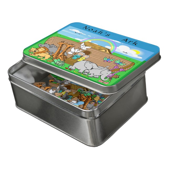 Noah's Ark Acrylic Puzzle (Lid Open)