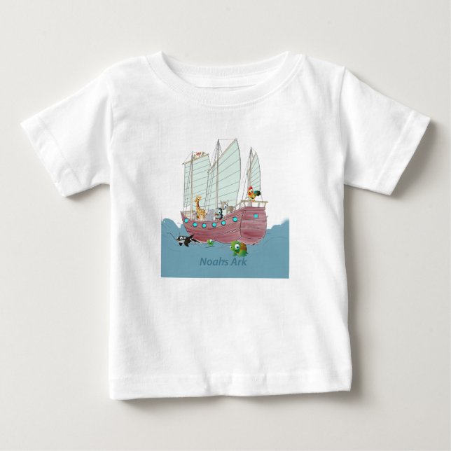 Noah's Ark  American Sleeve Raglan T-Shirt (Front)