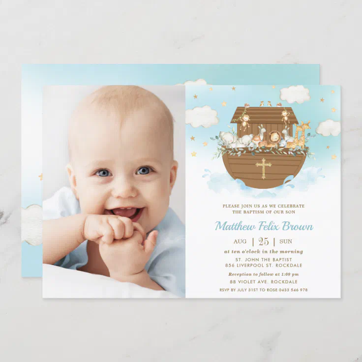 Personalised Christening Baptism Invitations Boy or Girl 50% OFF ENDS SOON 