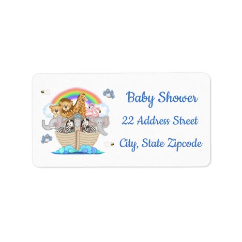 Noahs Ark Animals Return Address Labels Stickers 