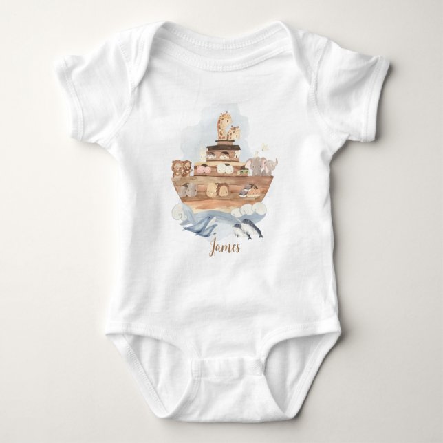 Noah's Ark Baby Bodysuit (Front)