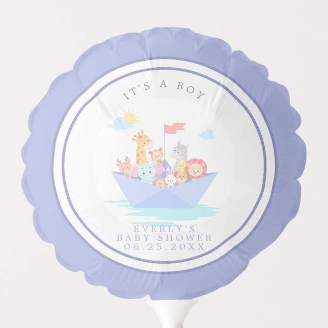 Noah's Ark Baby Shower Balloon (Front)