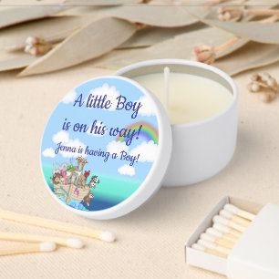 Noah's Ark Baby Shower Favor Mini Candle Favors