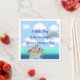 Noah's Ark Baby Shower Favor Napkins