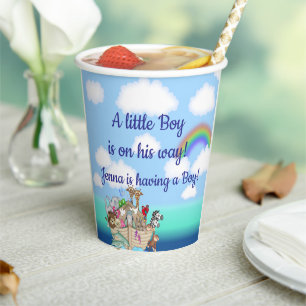 Noah's Ark Baby Shower Favor Paper Cups