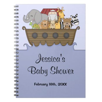 Noah's Ark Baby Shower Guest Book by WhimsicalPrintStudio at Zazzle