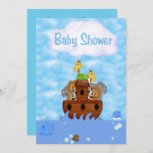 Noah's Ark Baby Shower  Invitation (Front/Back)