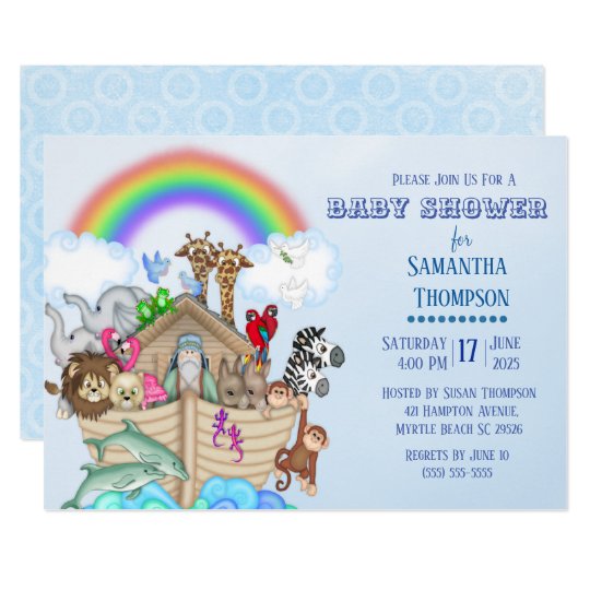 Noah's Ark Baby Shower Invitation | Zazzle.com