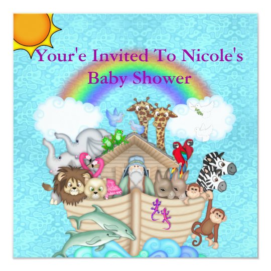 Noahs Ark Baby Shower Invitation | Zazzle.com