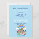 Noah's Ark Baby Shower Invitation (Back)