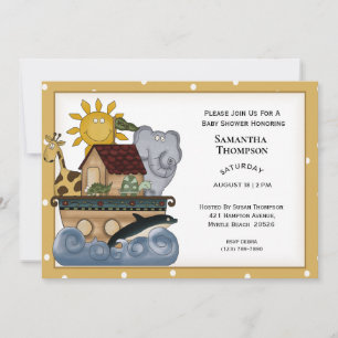 Noah's Ark  Baby Shower Invitation