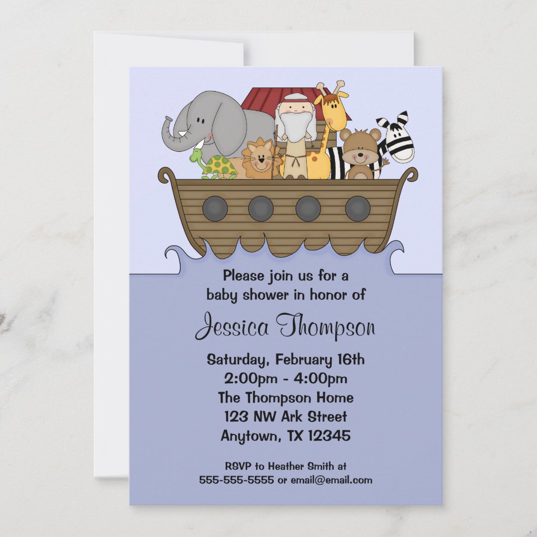 Noah's Ark Baby Shower Invitations | Zazzle