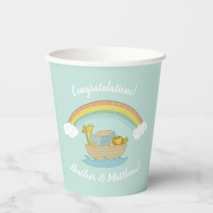 Noah's Ark Baby Shower Paper Cups