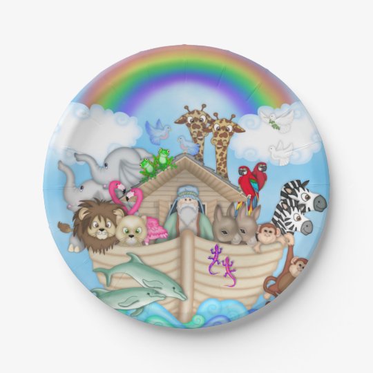 Noah's Ark Baby Shower Paper Plates | Zazzle.com