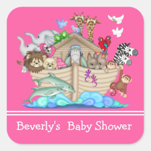 Noahs Ark Baby Shower Sticker