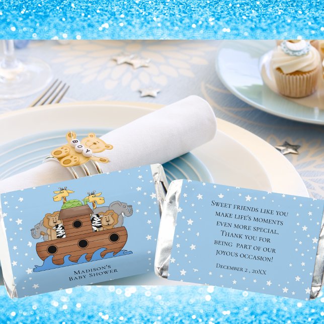 Noah's Ark Baby Shower Sticker Hershey's Miniatures (Creator Uploaded)